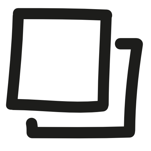 Gallery hand drawn interface symbol of irregular squares outlines
