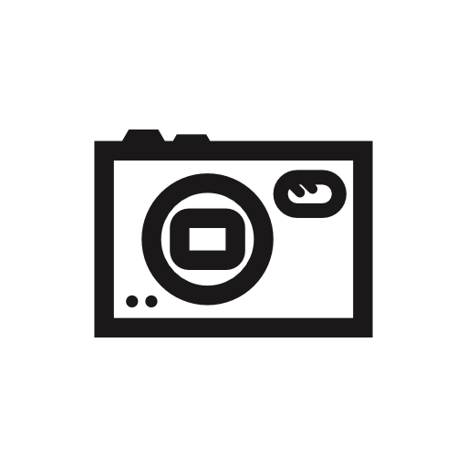 Photo camera outline symbol