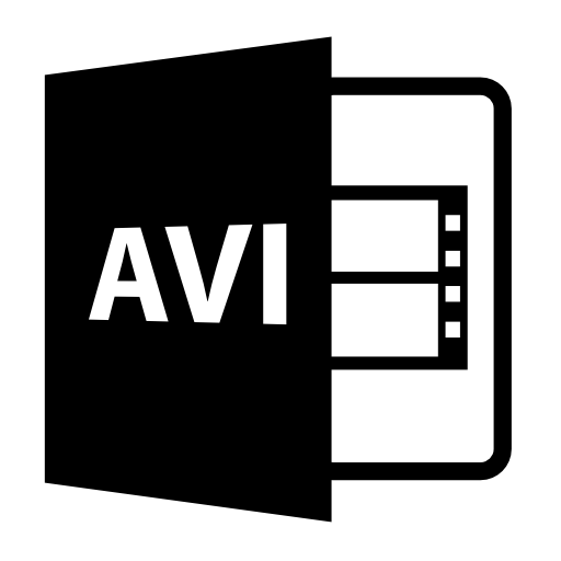 Avi video file format symbol