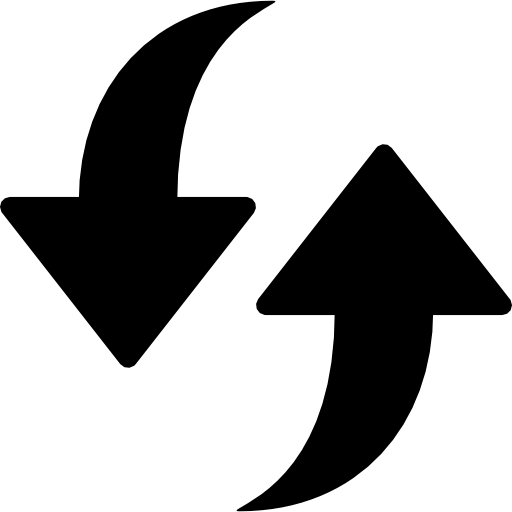 Refresh. two arrows point to up and down