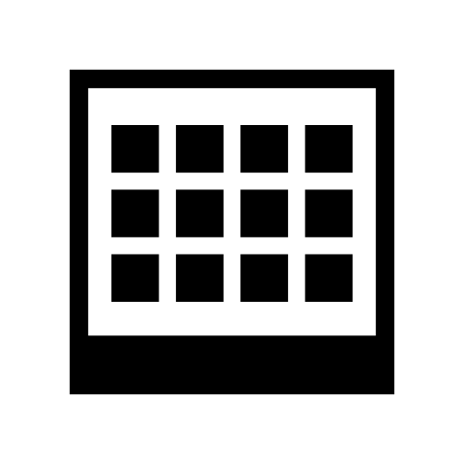Squares layout interface symbol