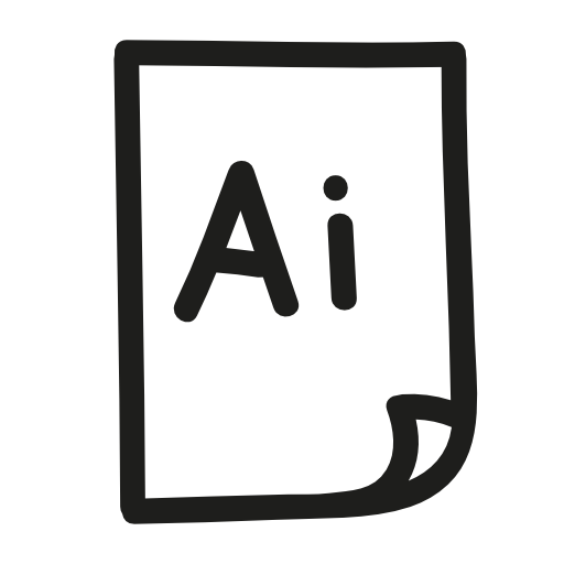 Illustrator file hand drawn interface symbol