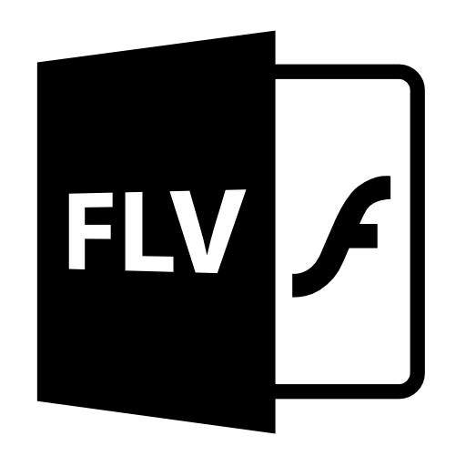 Flv Flash file extension interface symbol
