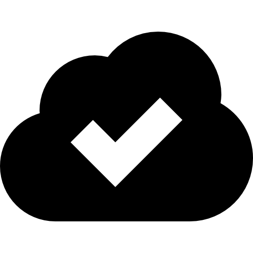 Cloud with check sign