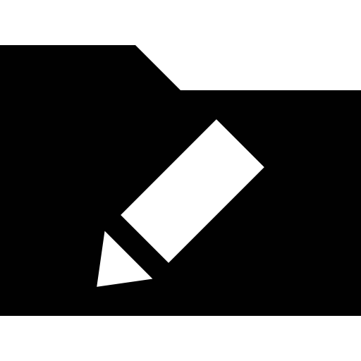 Folder edit symbol for interface