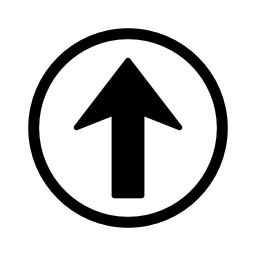 Arrow up in a circle