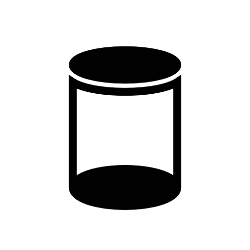 Data analytics cylinder symbol