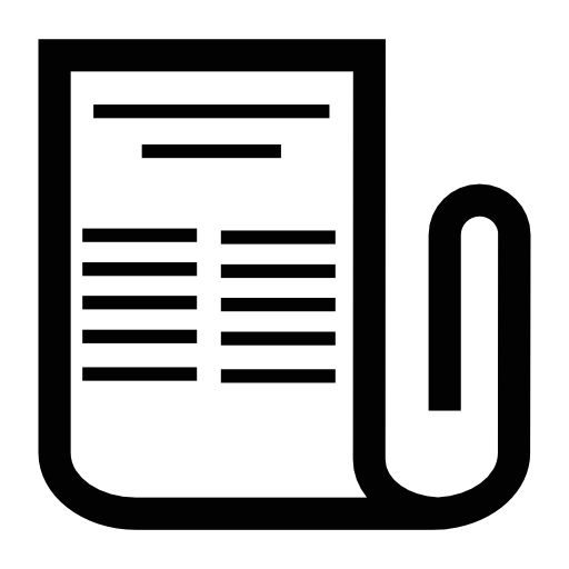 Newspaper, IOS 7 symbol