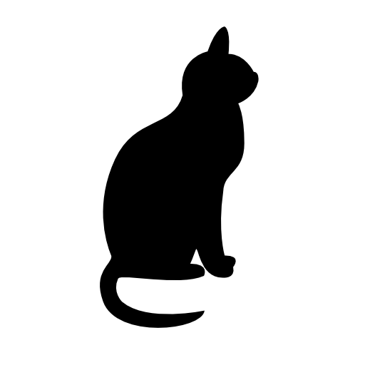 Cat pet silhouette