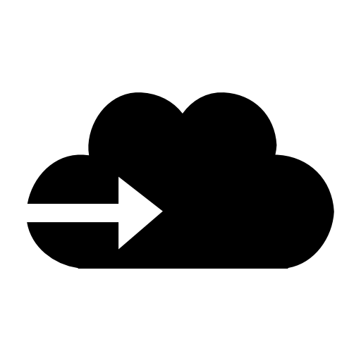 Cloud with right arrow