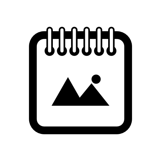 Mountains day reminder calendar page interface symbol