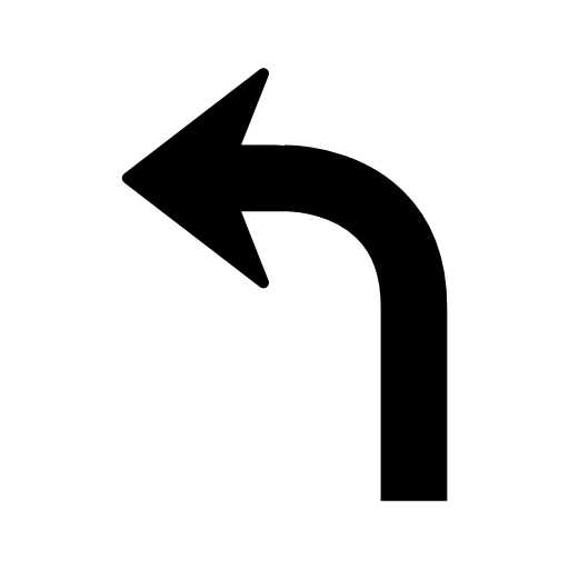 Arrow curve pointing left