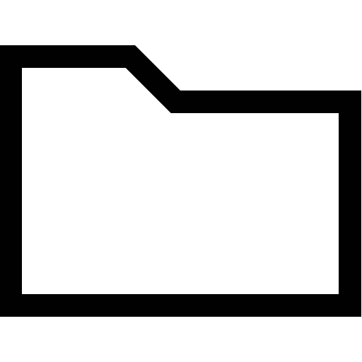 Folder outline shape