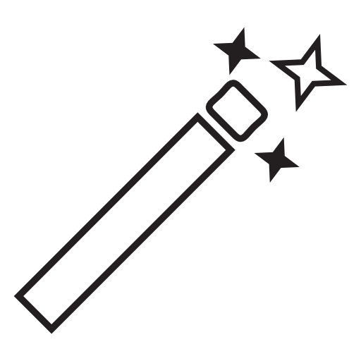 Fantasy, magic wand, IOS 7 interface symbol