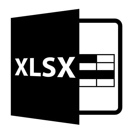 Xlsx file format symbol