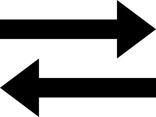 Two arrows representing transfer