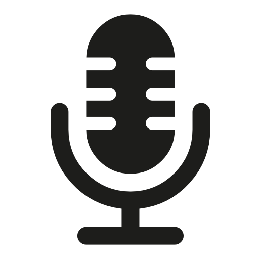 Microphone voice interface symbol