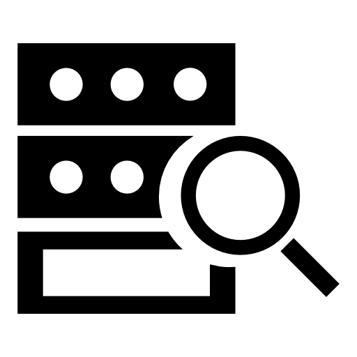 Server search interface symbol