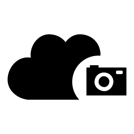 Cloud camera symbol