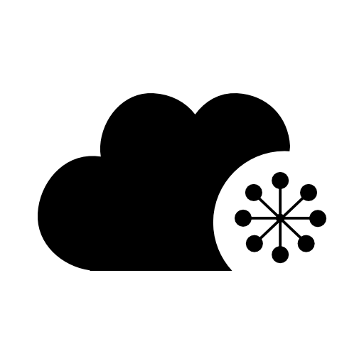 Cloud analytics interface symbol