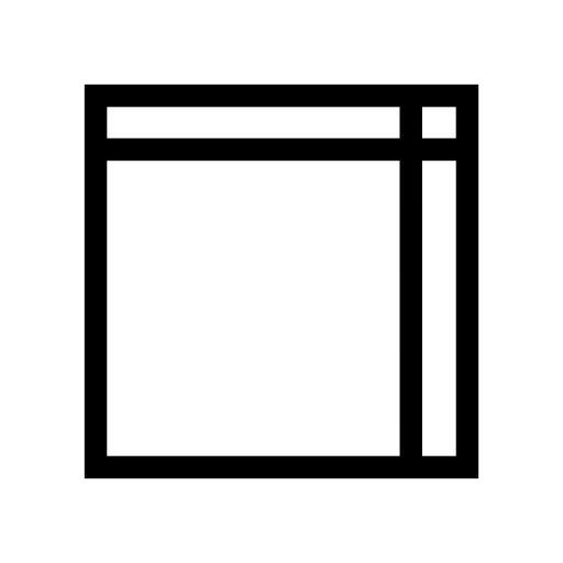 Square layout interface symbol outline