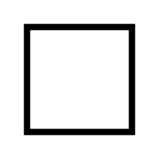 Square content layout interface symbol