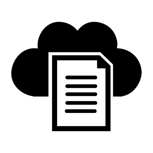 Cloud document interface symbol