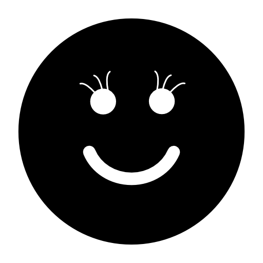 Smiley of square face shape