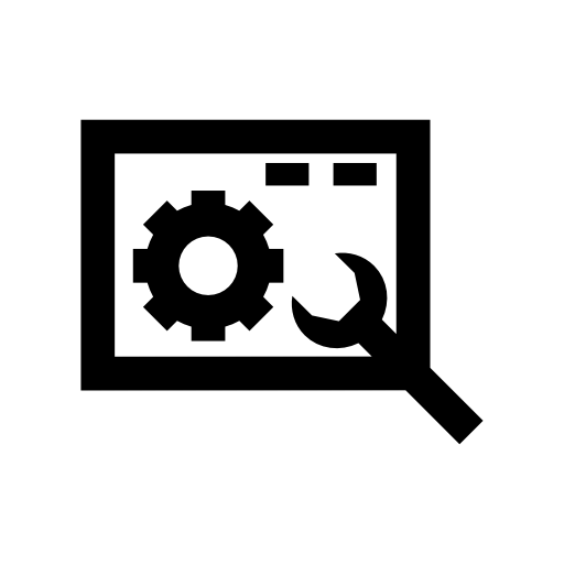 Repair page symbol with a wrench tool