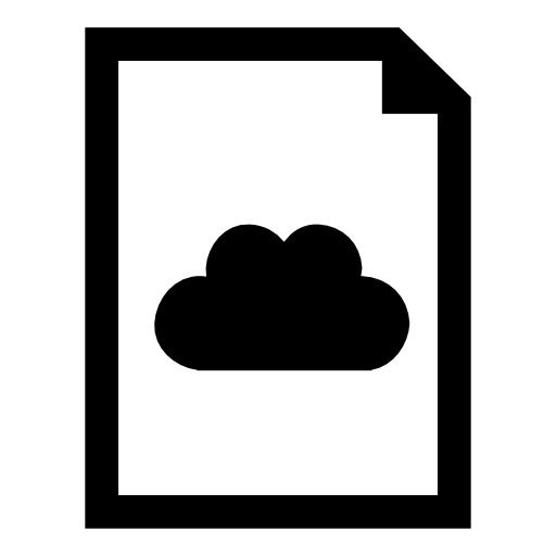 Cloud document interface symbol