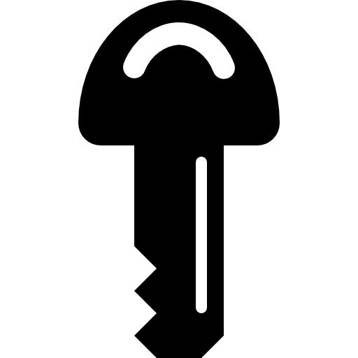 Key shape interface symbol for password