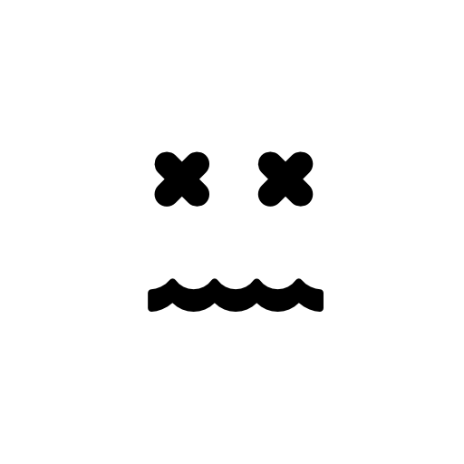 Annulled emoticon square face