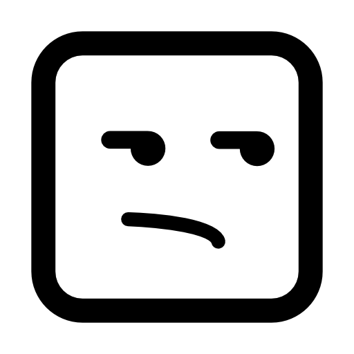 Doubt on emoticon square face