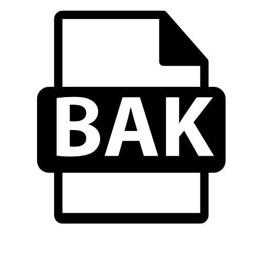 BAK file format symbol