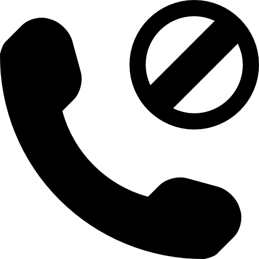 Phone block symbol