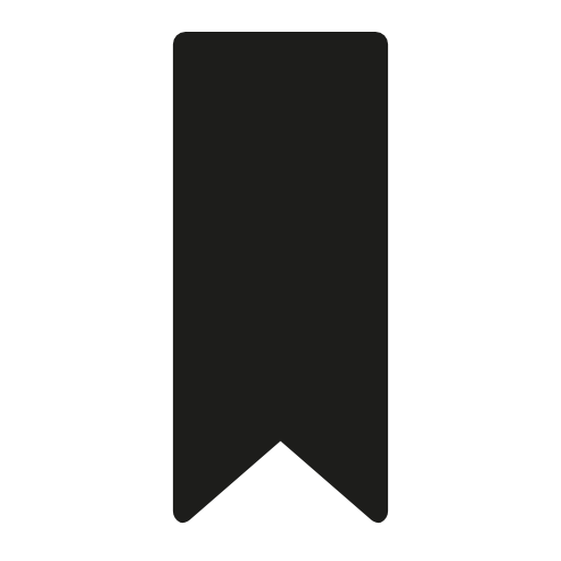 Bookmark black shape