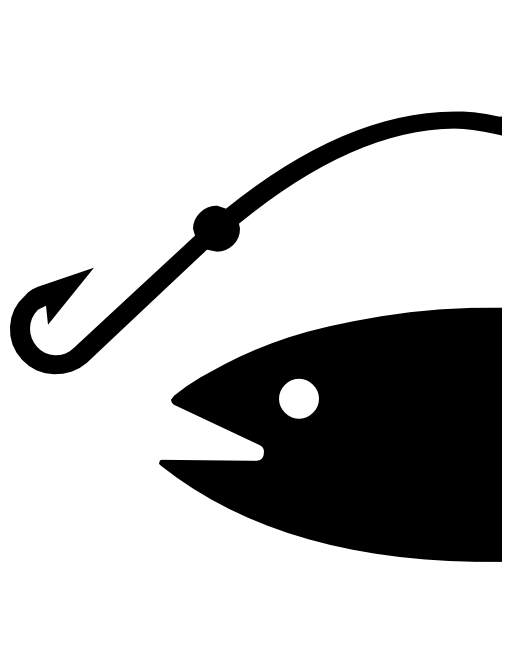 Fish head and a hunting hook