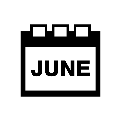 June calendar interface symbol