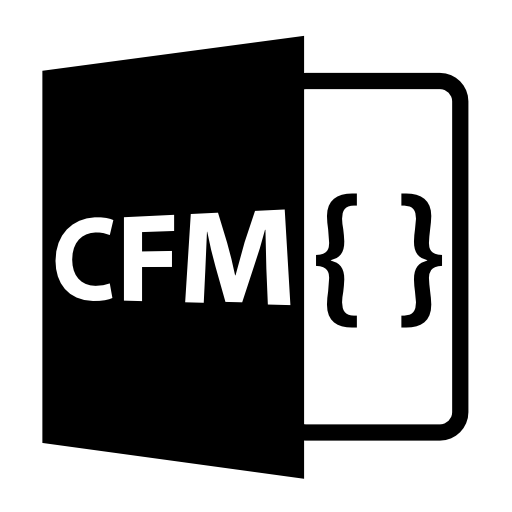 CFM file format extension with close and open brackets