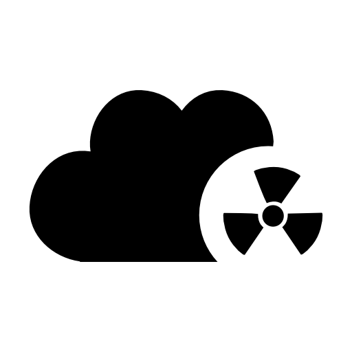 Cloud alert interface symbol
