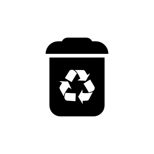 Recycle bin interface symbol