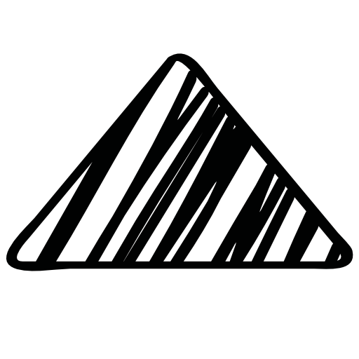 Sketched up arrow triangle