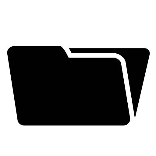 Folder black shape