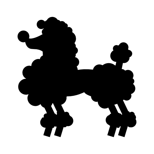 Cute dog silhouette