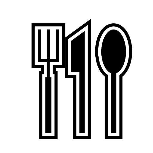 Restaurant tools symbol of IOS 7 interface