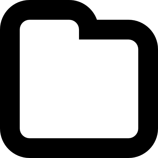 Rounded square folder button