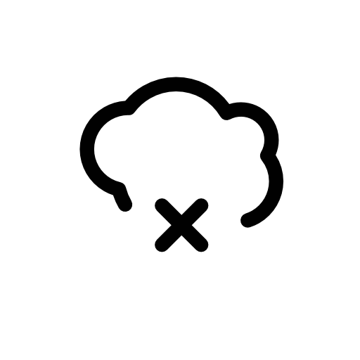 Delete from the cloud interface symbol