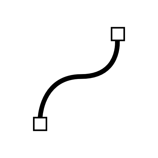 Vector curve line