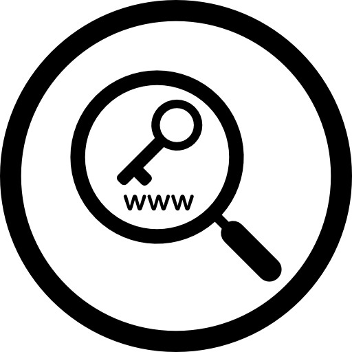 Keyword research interface symbol