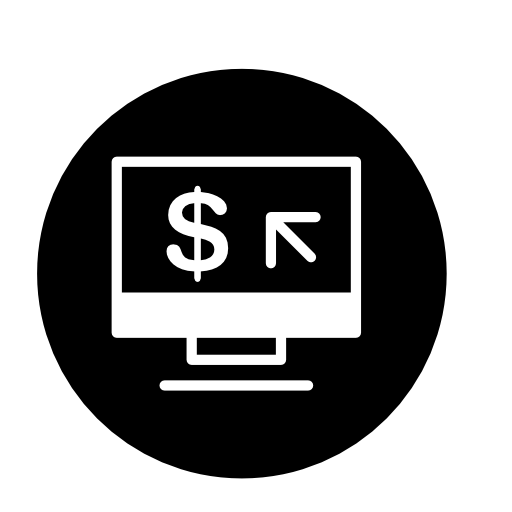 Computer cash interface symbol